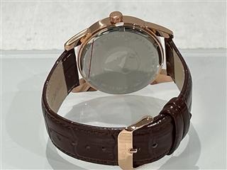 Toro Luna Aficionado | Rose Gold tone Stainless with Black Dial | Brown Crocodil